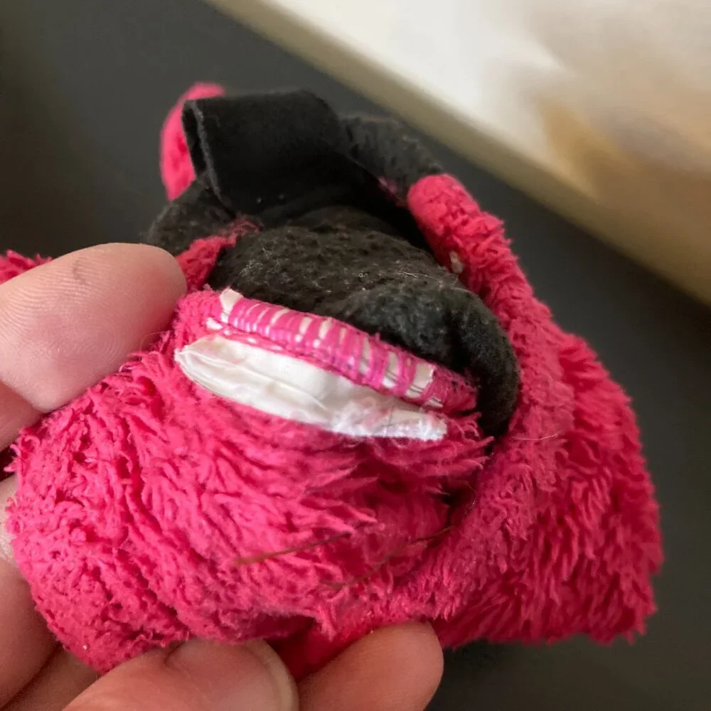 The North Face Kid's Pink/Gray Fleece Gloves - Size L